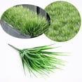 thumbnail image 4 of 4 plantas de césped artificial decorativas de plástico para decoración del hogar y la oficina (D1 verde hierba), 4 of 5