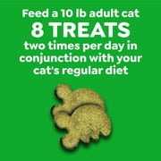 Greenies Feline Catnip Flavor Adult Natural Dental Cat Treats, 4.6 Oz Pouch