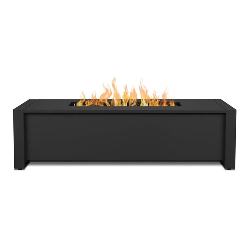 Afuera Living 52" x 26" Aluminum Propane Fire Table in Black