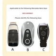 thumbnail image 2 of TPU Car Remote Key Cover Case Shell Fob for Mercedes Benz GLA GLB GLC GLK E Class W213 W177 W212 E200 E260 E300 E320 S Class GLS, 2 of 8