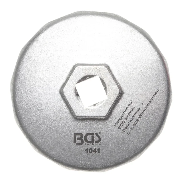 LLAVE FILTROS DE ACEITE 1/2 | 14 CARAS | Ø 74 MM | BGS 1041