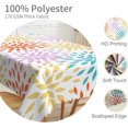 thumbnail image 3 of 60x84inches Dahlia Pinnata Rectangle Tablecloth Colorful Flowers Abstract Geometric Modern Art Table Cloth Washable and Durable Fabric Table Cover for Kitchen Dining Room Patio Home Decor, 3 of 7