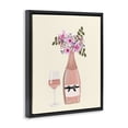 thumbnail image 3 of Stupell Industries Contemporary Floral Champagne & Glass Black Floating Frame Canvas Art, 25 x 31, by Chen Alyesh, 3 of 8