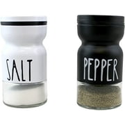 Dependable Industries Salt and Pepper Shaker Set  Adjustable Pour Holes For All Types of Salts and Pepper