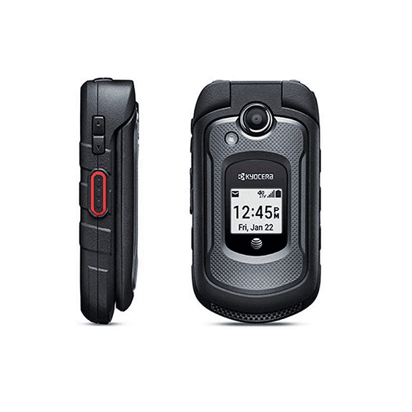 Kyocera DuraXE E4710 8GB BLACK RUGGED FLIP GSM WIFI GPS Unlocked Smartphone Refurbished