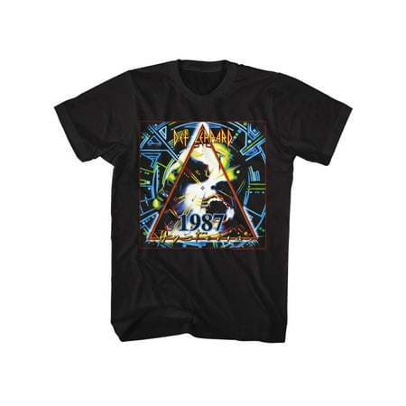 1987 World Series Teams - Def Leppard 80s Heavy Metal Band Rock n Roll 1987 World Tour Adult T-Shirt Tee