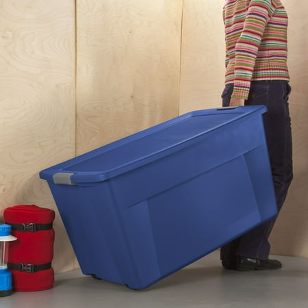 sterilite wheeled tote latch gal stadium single walmart
