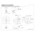 thumbnail image 4 of Kingston Brass KB46320DFL Tub and Shower Faucet, Polished Brass, 4 of 4