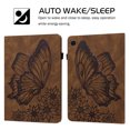 thumbnail image 6 of Allytech Galaxy Tab A8 10.5" Case X200, PU Leather Pretty Butterfly Embossed Cards Slots Pen Holder Shockproof Auto Sleep Wake Case Cover for Samsung Galaxy Tab A8 10.5" X200 X205 X207 - Brown, 6 of 6