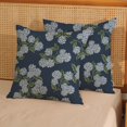 thumbnail image 2 of Wrongduck Pillow Covers 18x18 Inch 2 Pcs Blue Green Hydrangea Flower Decor Throw Pillows Vintage Floral Seasonal Summer Outdoor Decoration Pillowcase Linen Cushion Cover for Couch Sofa, 2 of 14