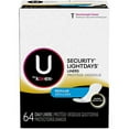 thumbnail image 2 of Kotex Natural Balance Lightdays Liners, Regular, 3 Packs of 64 Each 192 Total, 2 of 2