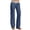 Sky Blue, variant on Women's Cargo Pants with Pockets High Waist Casual Straight Leg Sweatpants Comfy Elastic Waist Yoga Pants, White S