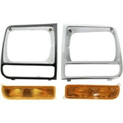 Teledu Headlight Door For 97-01 Cherokee Set of 4 Driver and Passenger Side