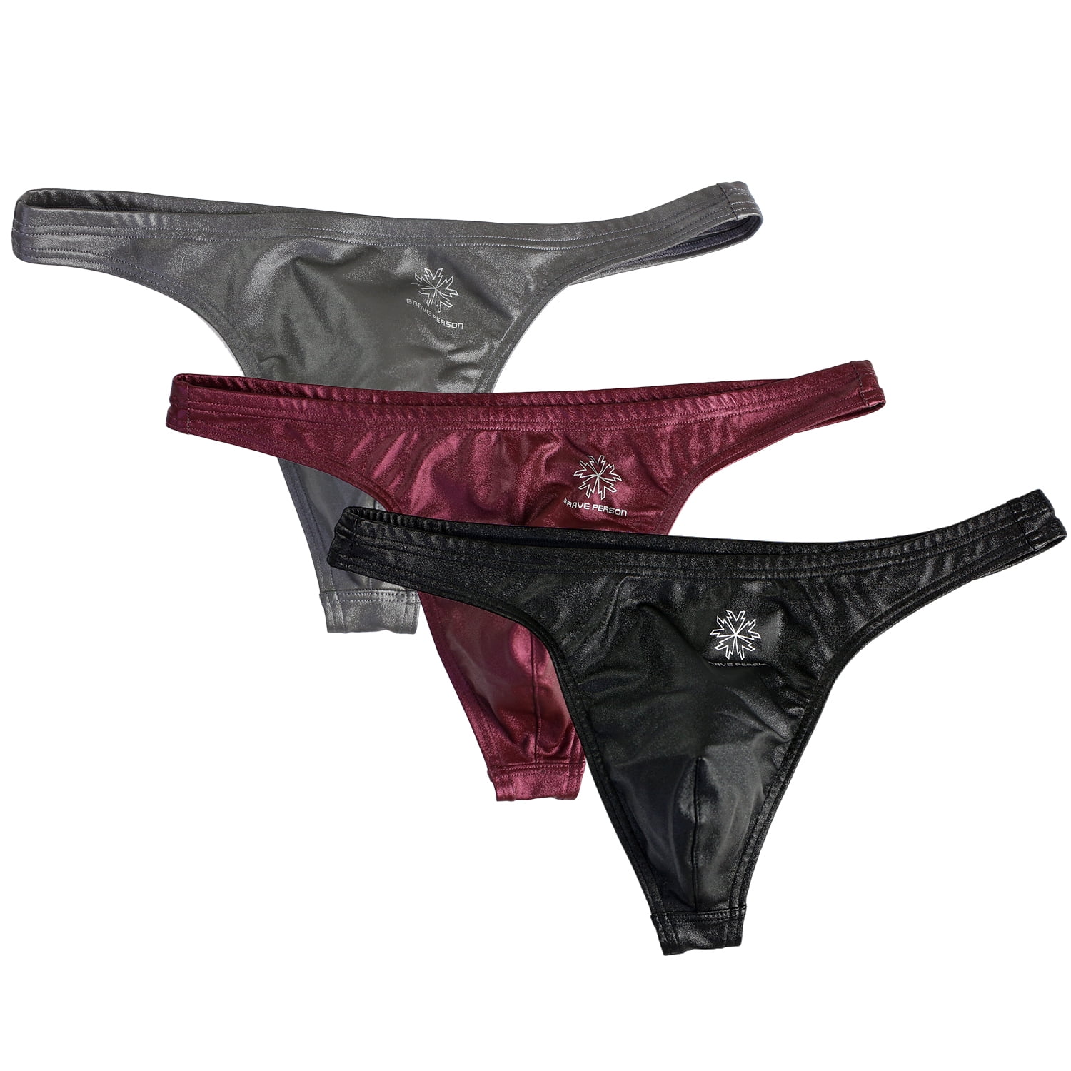 Arjen Kroos Men's Leather GString Thong Underwear Swimwear