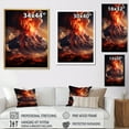 thumbnail image 4 of Designart "Essence Of The Volcanic Realm" Volcano Floater Framed Wall Art Prints, 4 of 5