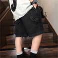 thumbnail image 2 of Boys Denim Shorts Classic Baggy Pocket Jean Shorts Boys Summer Clothes Kids Boys Clothes 3-4 Years Cute&nbsp;Boy&nbsp;Clothing, 2 of 4