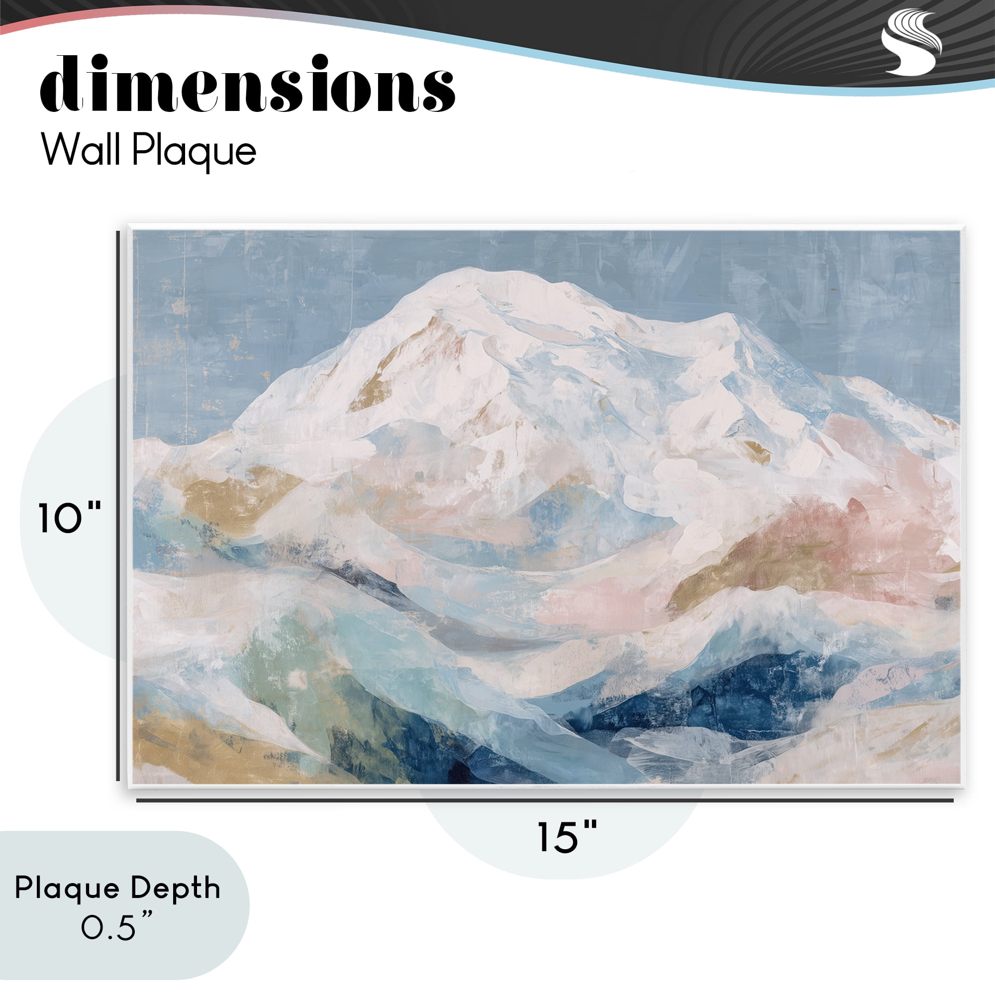 Stupell Industries Icy Mountain Range at Dusk Wall Plaque Art, design by Chromatic Storm Studio