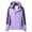 Purple, variant on Womens Tops Clearance Women's Sports Outdoor Hardshell Jacket Windproof Warm Removable Cap Mountaineering Jacket Thin Jacket