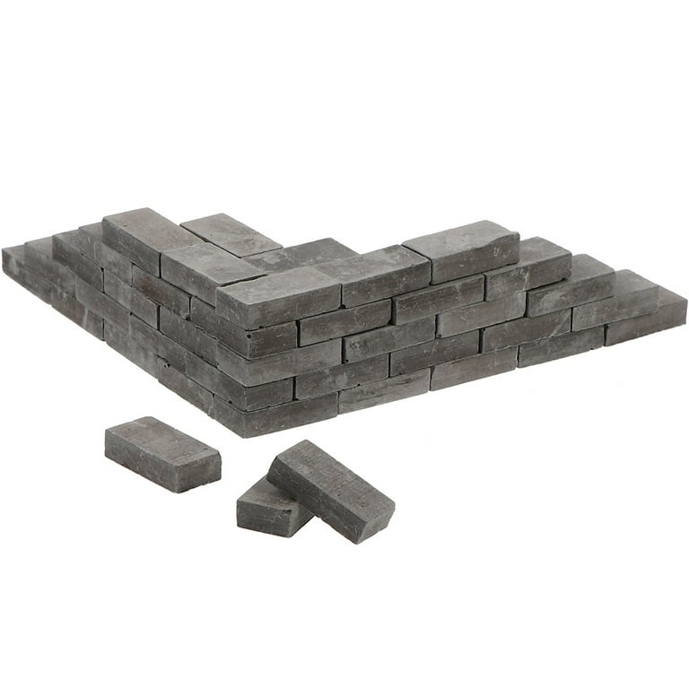 NUOLUX 50 Pieces Miniature Bricks Model Brick DIYMaterial Material Rea  1.7X0.9cm