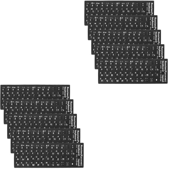 Set of 2 Stick on Letters for Keyboards Stickers Computer Film