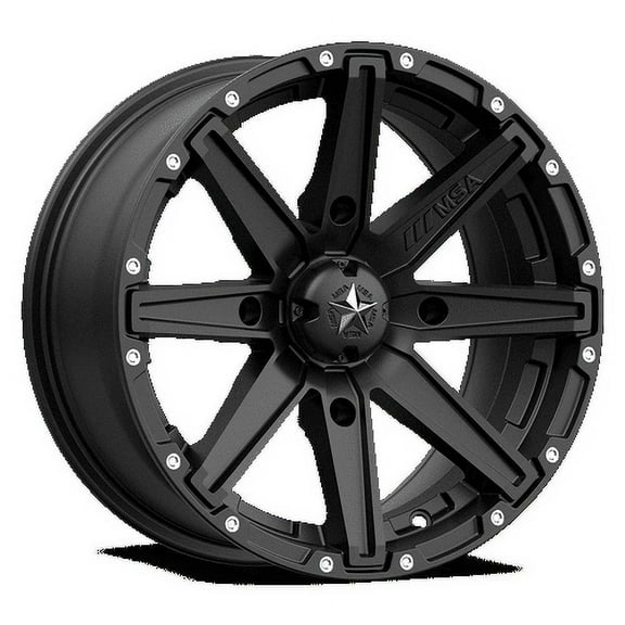 MSA Offroad Wheels Aluminum Rim M33 CLUTCH 15X7in Satin Black Finish, M33-05737