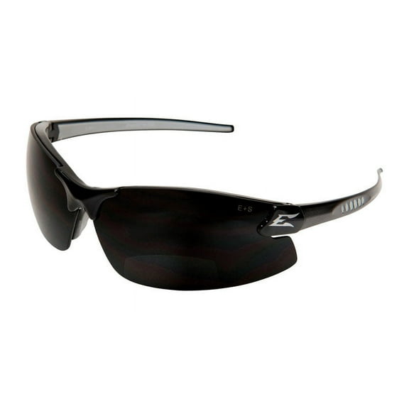 Edge Eyewear Safety Glasses Smoke Lens Black Frame 1 pc.