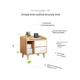 thumbnail image 5 of Mesita de Noche Multifuncional Muebles con 2 Cajones y Estante de Almacenamiento, Mesa Auxiliar, Gabinete de Noche para Dormitorios, Sofás, Camas, Oficinas, 5 of 5