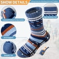 thumbnail image 3 of 8 Pairs Kids Toddlers Boys Girls Merino Wool Hiking Athletic Thermal Warm Winter Socks, 3 of 7