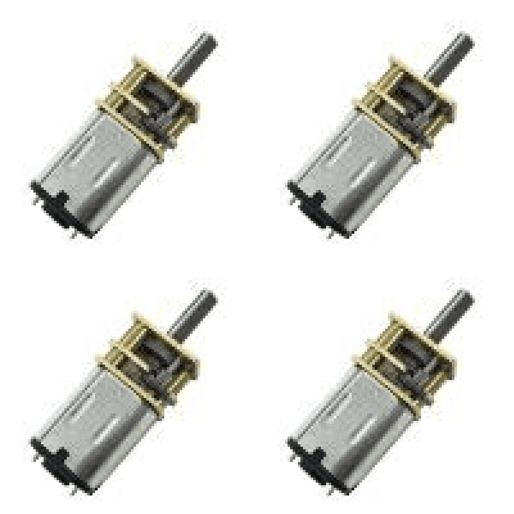 Motor De Engranajes Eléctrico 3V-12V - Varias Velocidades Desde 15 A 1000 RPM - Carcasa Semicerrada - Ideal Para Proyectos De Hobby, Robótica Y Manualidades