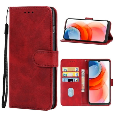 For Motorola Moto G Play 2021 Leather Phone Case