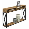 thumbnail image 3 of Convenience Concepts Tucson Deluxe 2 Tier Console Table, Barnwood, 3 of 3