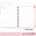 thumbnail image 5 of Blue Sky Rachel Parcell 2026-2027 Weekly and Monthly Academic Year Planner Calendar, July 2026 - June 2027, 8.5" x 11", Flexible Cover, Wirebound, Laminated Tabs, Storage Pocket, Stickers, Peony, 5 of 10