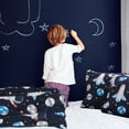 thumbnail image 3 of PiccoCasa 3 Piece Polyester Kids Duvet Cover Set Space Astronaut Pattern Full Multicolor, 3 of 6