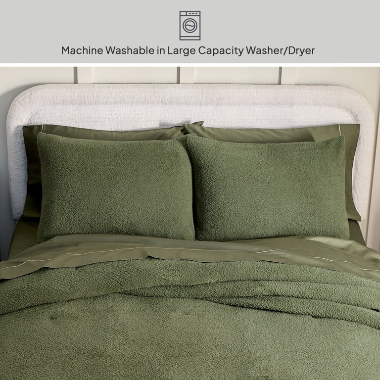 Three-Piece Textured Comforter Set, Full/Queen photo 8