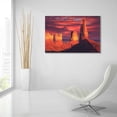 thumbnail image 6 of Epic Art 'Fiery Castles' by R. Hed, Acrylic Glass Wall Art, 36"x24", 6 of 8