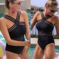 thumbnail image 2 of Bathing Suit Women Bathing Suit One Piece Women Sexy One-Piece Perspective Bikini Push-Up Pad Swimwear Swimsuit Beachwear, 2 of 8