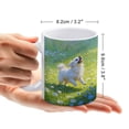 thumbnail image 2 of Stylish Pekingese Dog Art Coffee Mug - 11 oz White Ceramic Cup for Home or Office Decor, 2 of 8