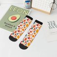 thumbnail image 7 of Fuzoiu Autumn Leaves Print Adult Socks, Crew Moisture-wicking Socks, Unisex Cushion Crew Socks,Casual Sports Ankle Socks, 7 of 7