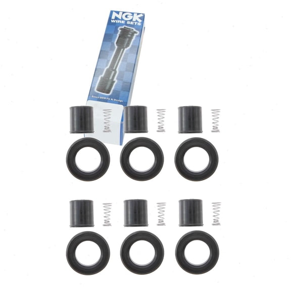 6 pc NGK Ignition Coil Boots compatible with Honda Accord Crosstour 3.5L V6 2010-2011