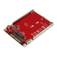 thumbnail image 1 of StarTech.com M.2. PCI-e NVMe to U.2 (SFF-8639) Adapter - Not Compatible with SATA Drives or SAS Controllers - For M.2 PCIe NVMe SSDs - PCIe M.2 Drive to U.2 Host Adapter - M2 SSD Converter (U2M2E125) - Interface Adapter - M.2 - M.2 Card - U.2 - red, 1 of 6