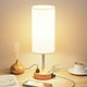 thumbnail image 1 of Lámpara de Mesa de Noche Fenmzee Base de Madera con Puerto USB y Enchufe, 1 of 8