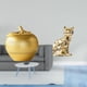 thumbnail image 2 of Estatua de gato, escultura de fruta, figura de cerámica de resina, decoración, escultura, adorno de escritorio, estante, estatua de escritorio, adecua, 2 of 8