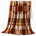 thumbnail image 2 of Fall Harvest Bat Autumn Plaid, Festive autumn celebration Scene, Warm Flannel Blanket for Ranch House and Living Room with Detailed Artwork, Art Lovers autumn celebration Gift, Festive Home Decor, 2 of 9