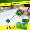 thumbnail image 2 of ZIP IT DRAIN CLEANER, 10-Pack Plastic Drain Stick Hair Clog Remover, drain snake Made in the USA, 2 of 12