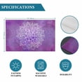 thumbnail image 6 of Bohemia Floral Watercolor Purple Placemats Set of 4,Wipeable Washable Table Mats for Dining Tables, Vintage Ethnic Flower Place Mats for Kitchen Event Party Tabletop Decor, 6 of 9