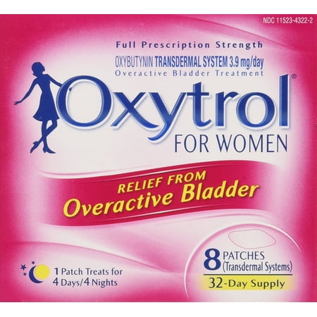 Oxytrol For Women Overactive Bladder Patches, 8ct