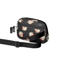 thumbnail image 2 of Black Christmas Santa Pattern Cute Fanny Packs for Women,Travel Waterproof Crossbody Fanny Bags Waist Purse for Women Anti Theft Adjustable Strap for Running Travel Cycling, 2 of 6