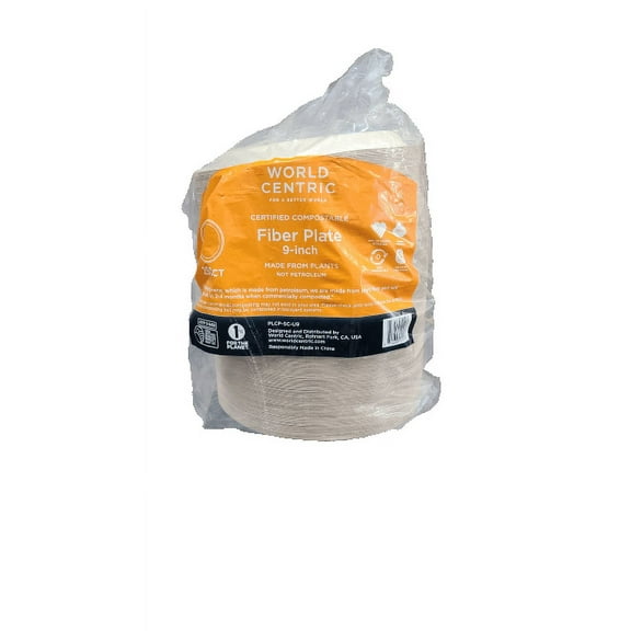 World Centric Fiber Plate 9 in. - 250 Count
