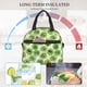 thumbnail image 4 of Balery Green Kiwi Bolsa de Almuerzo Impresa, Caja de Almuerzo Reutilizable, Bolsa Térmica Aislada para Almuerzo, Bolsa Antiderrames, 4 of 7
