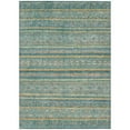 thumbnail image 2 of Addison Rugs Chantille Indoor/Outdoor Transitional Stripes Teal Washable Rectangle Rug, 8' x 10', 2 of 6
